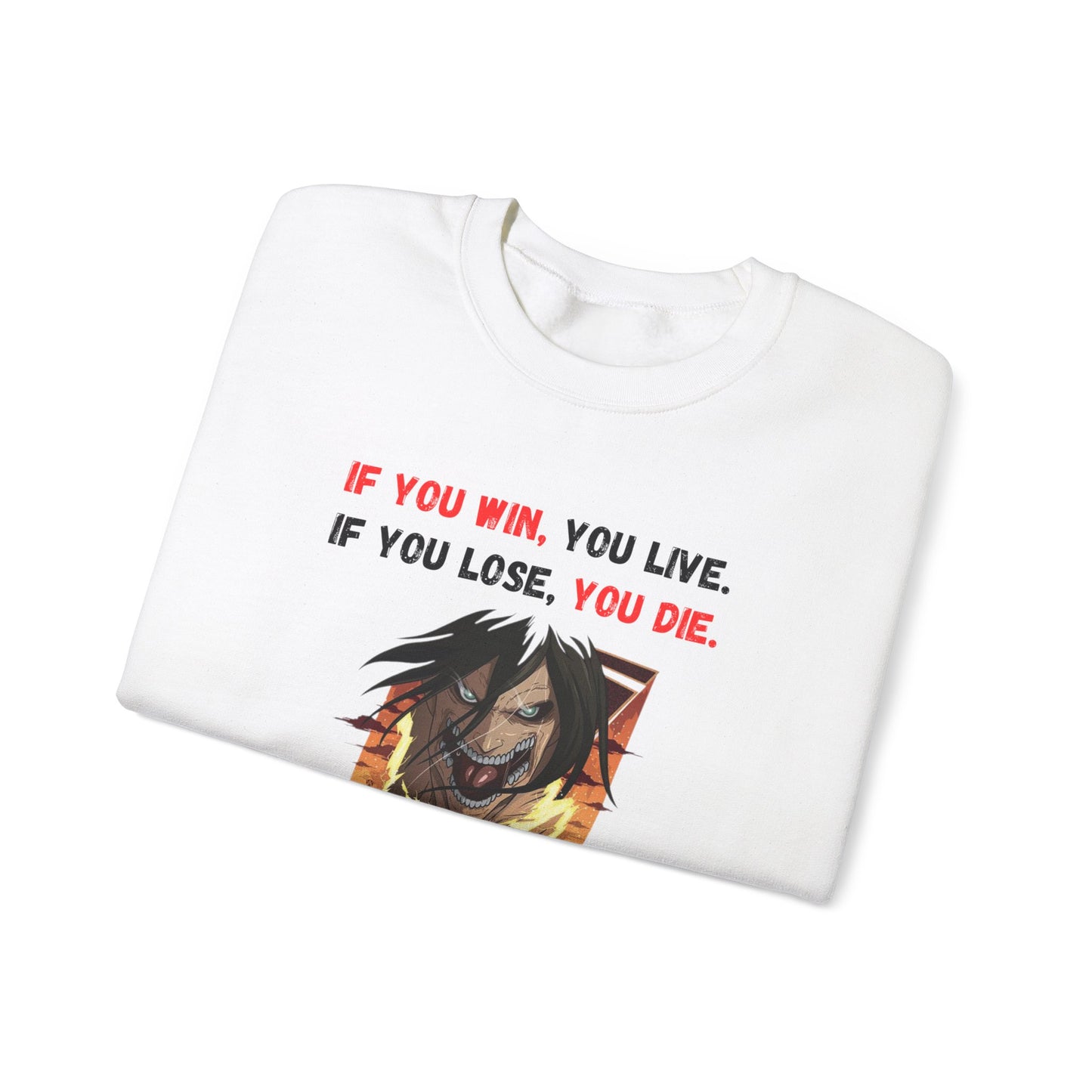 Anime Graphic Sweatshirt - Eren Attack on Titan Design