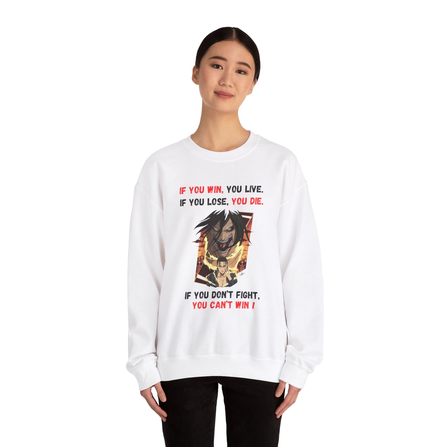 Anime Graphic Sweatshirt - Eren Attack on Titan Design